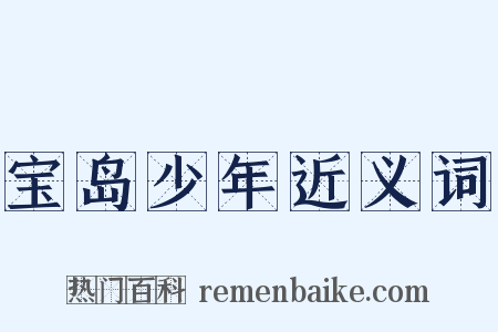 宝岛少年近义词是什么意思的图片